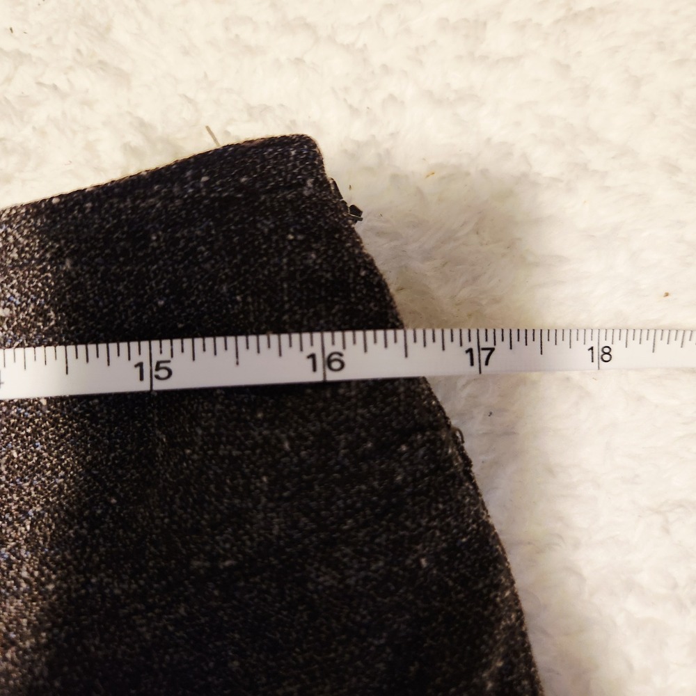DARJONI Women's‎ Gray Brown Tweed A-Line Skirt Size 8 Knee Length - Picture 3 of 5